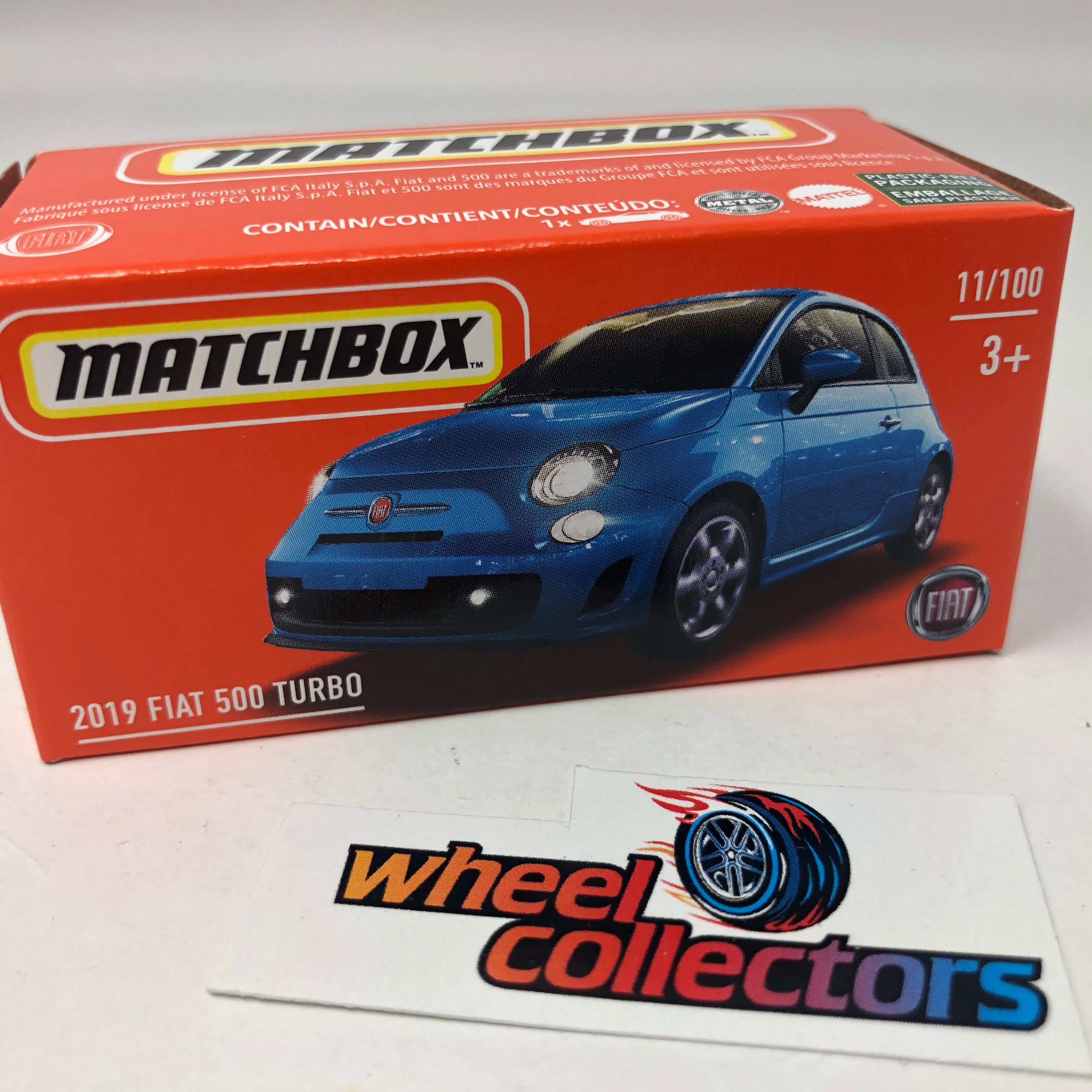 2019 Fiat 500 Turbo * Blue * Matchbox POWER GRABS、mySite、hgirdovlk