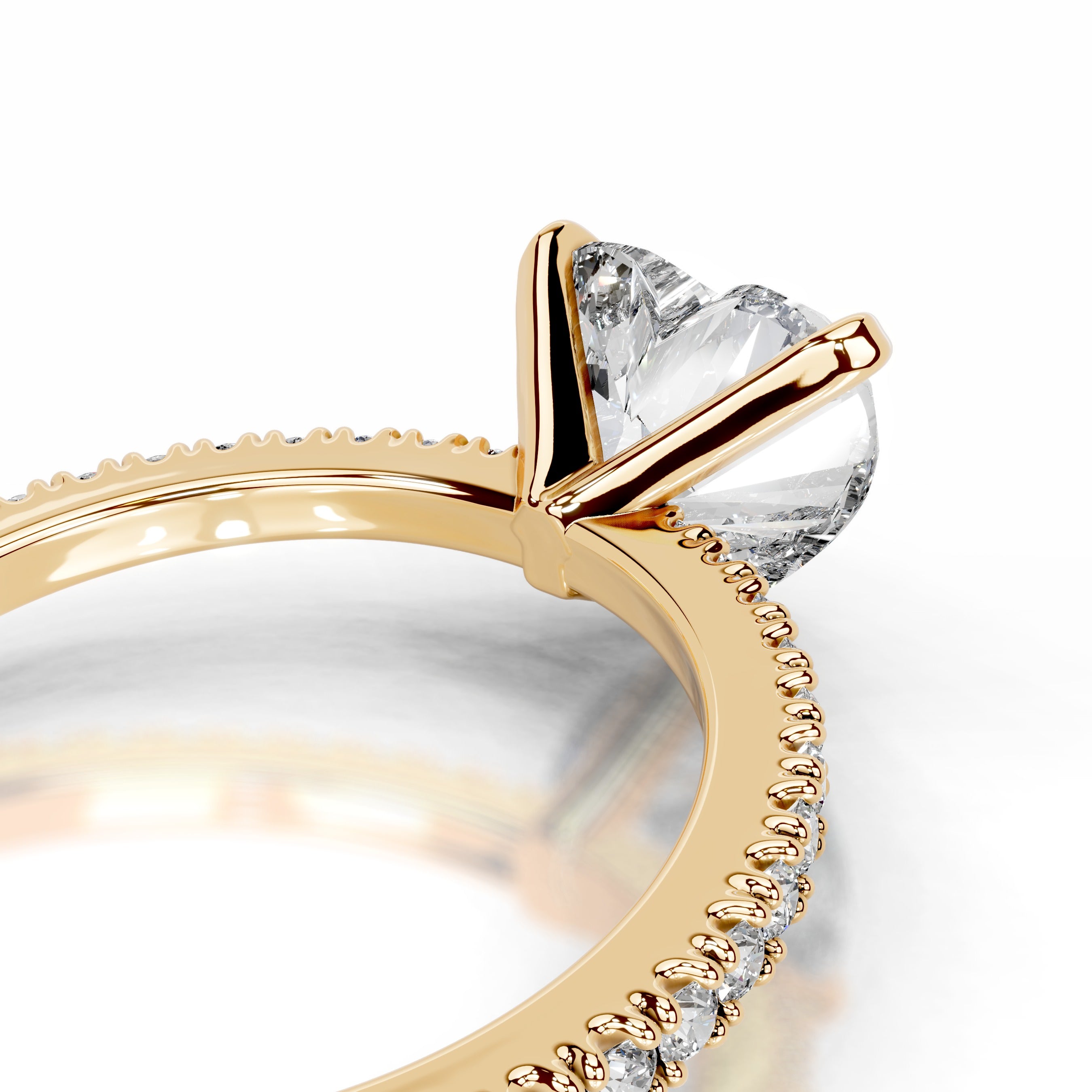 Luisana Diamond Engagement Ring - 18K Yellow Gold、mySite、hinf8tx79