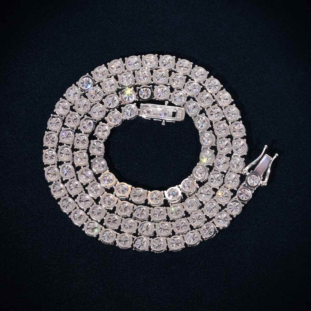 5MM Moissanite Tennis Chain 14K Gold、mySite、hinf8tx79