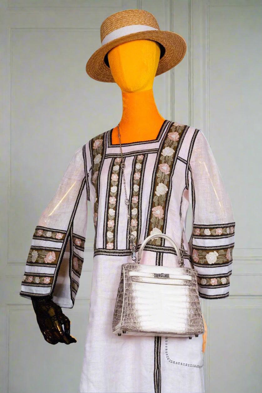 Hermès Kelly 25 Retourne White Himalayan Niloticus Crocodile Palladium Hardware、mySite、garminoutage.com