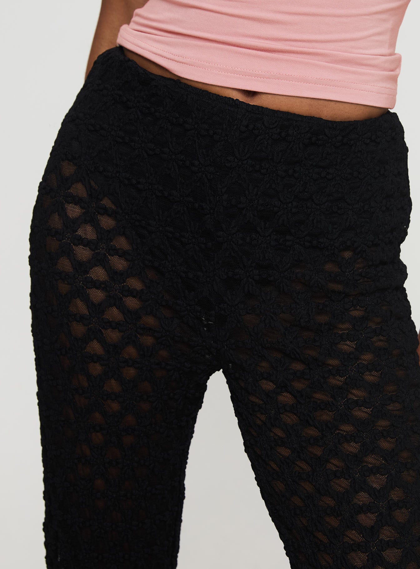 Call It What You Want Mesh Pants Black、mySite、solidvoid