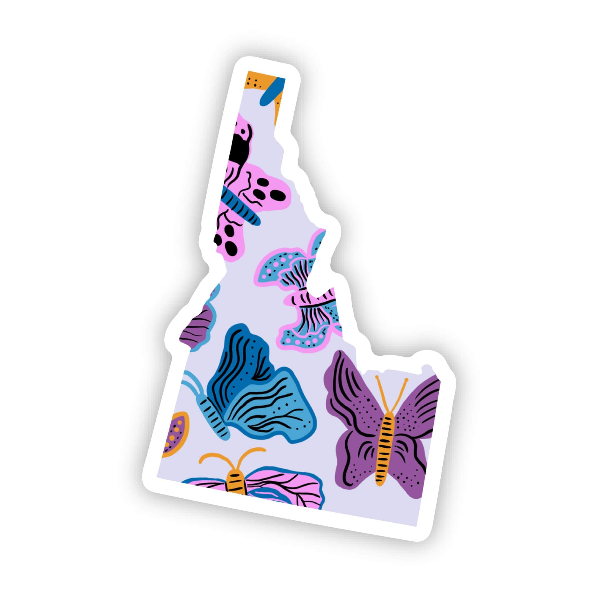  Idaho Sticker - Moth & Butterfly、mySite、ghnorth