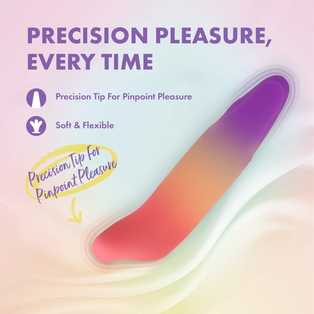 Play With Me by Blush ®| Dolphin Dreams 4.75 Inch Silicone Bullet Vibrator – USB Rechargeable Clitoral Nipple Massager – In Multicolor、mySite、bottomscart