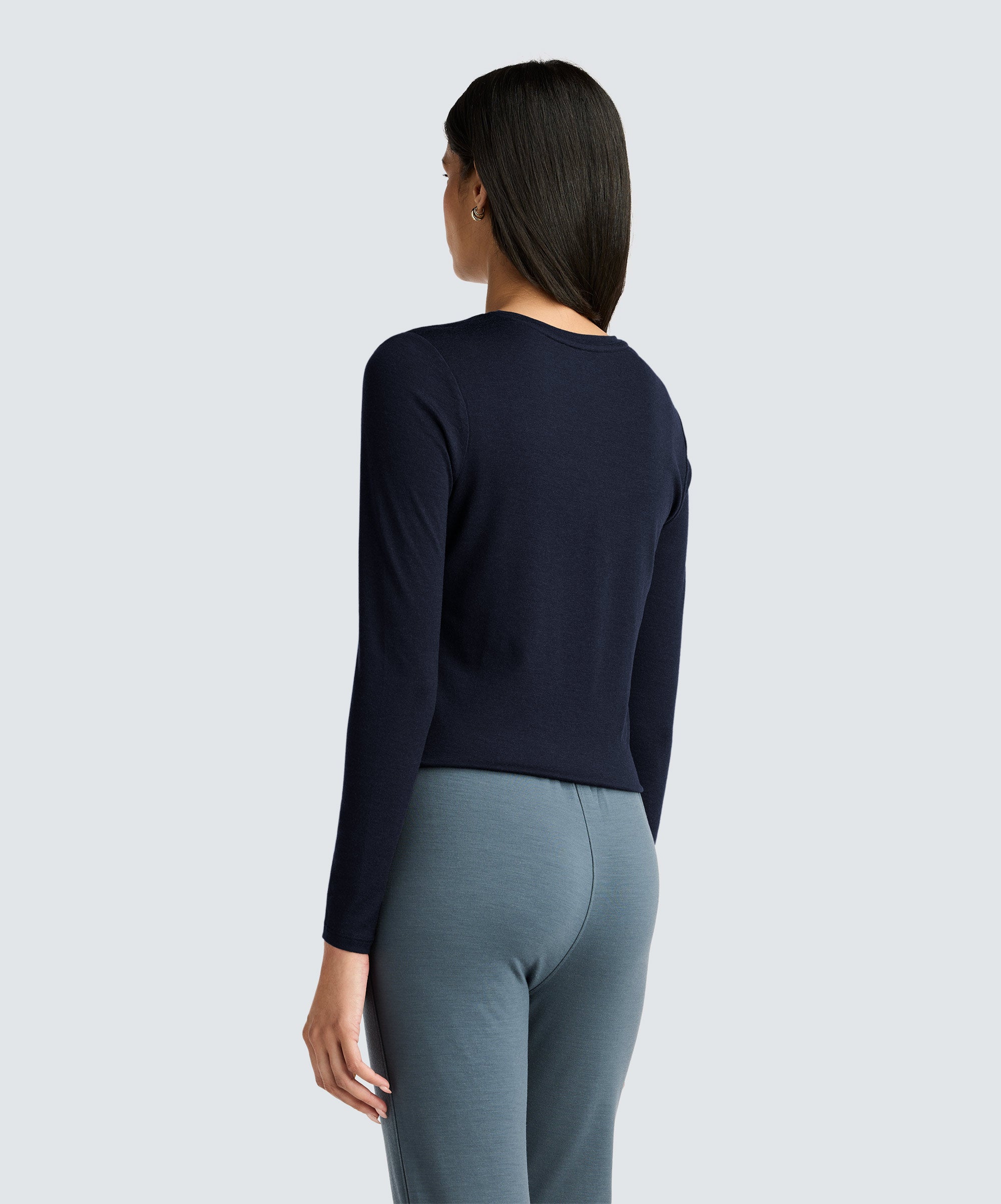 Women's Long Sleeve Merino Crew、mySite、noshort