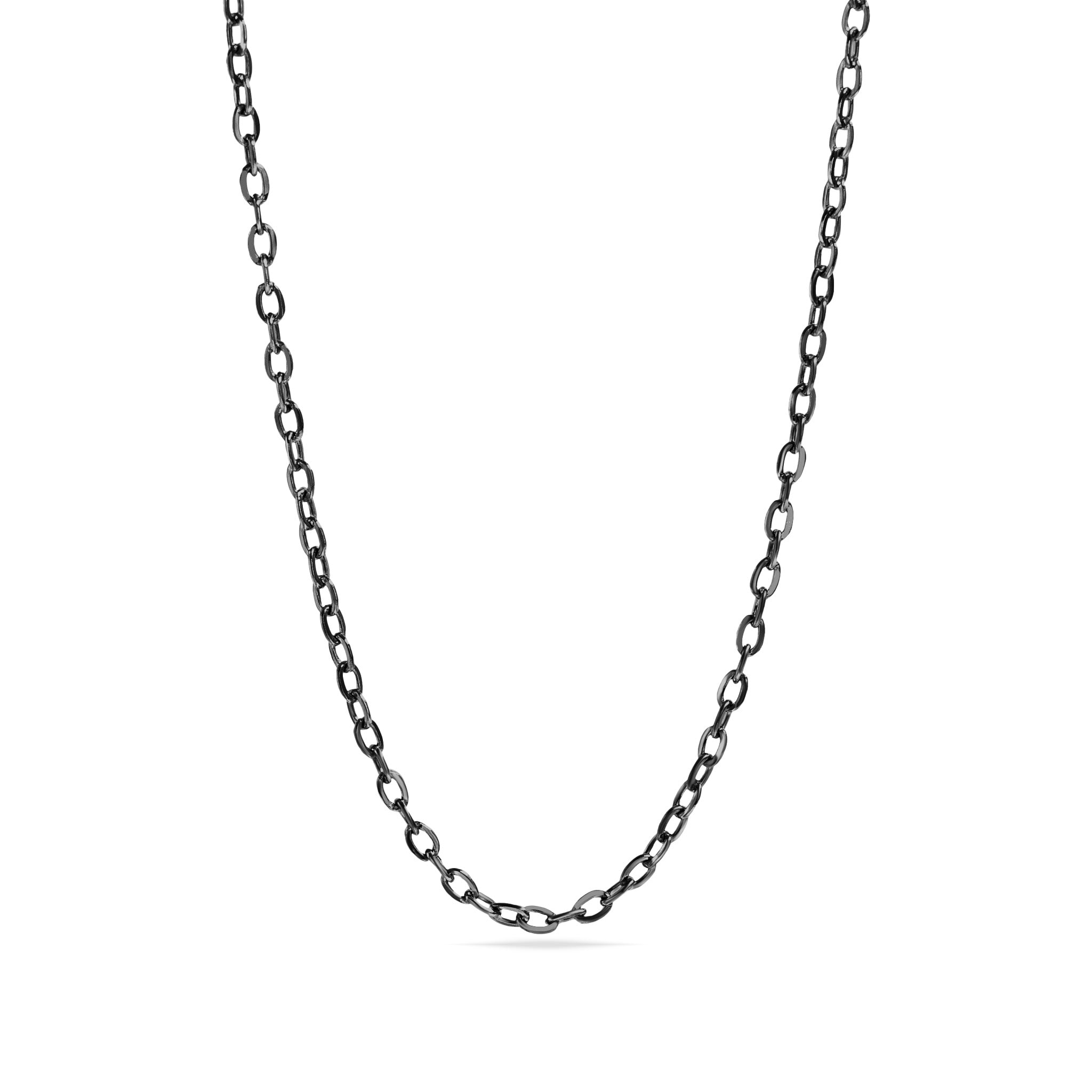 18K Gold PVD Stainless Steel PVD Coated Loop/Cable Chain Necklace / CHN3011、mySite、dreamappss