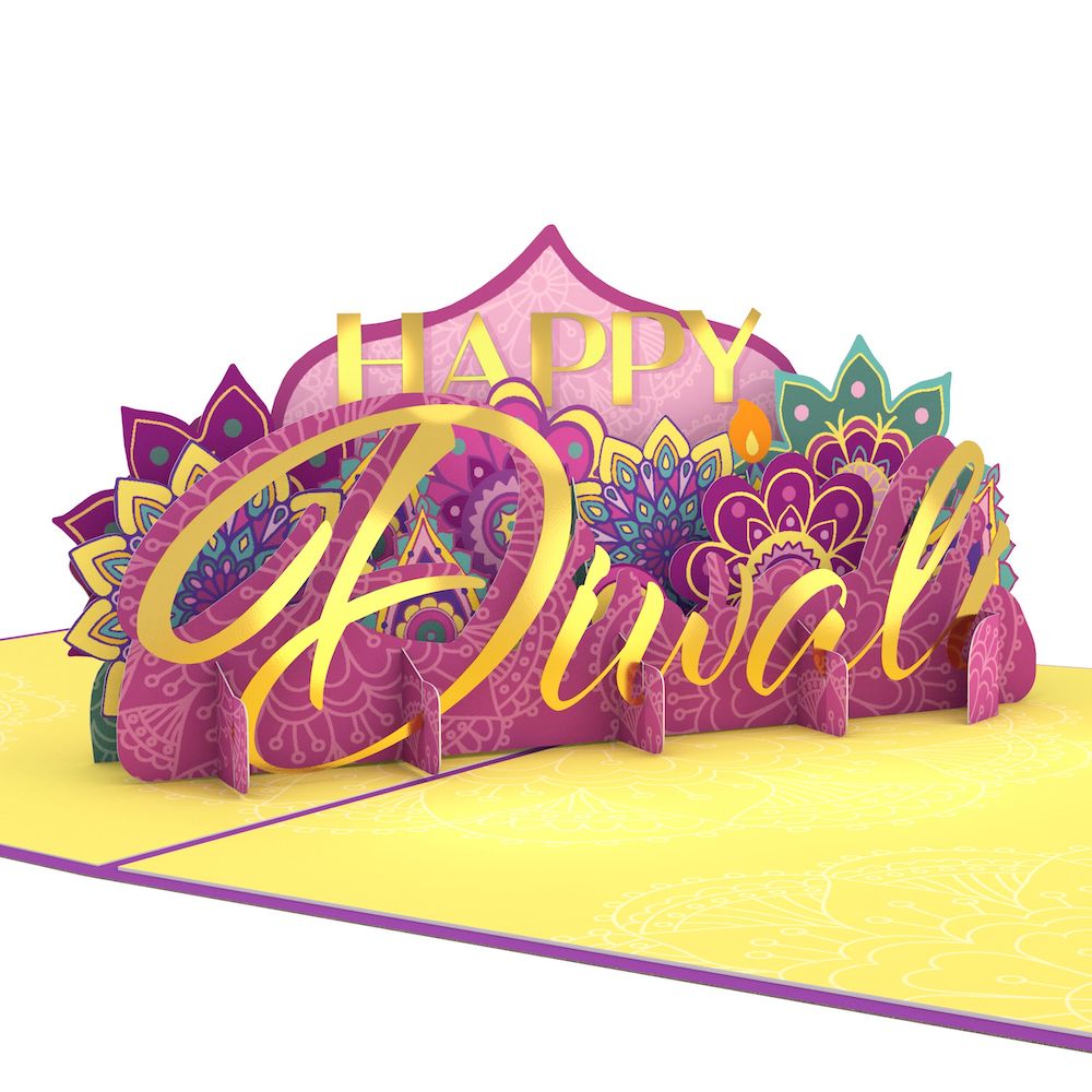 Happy Diwali Celebration Pop-Up Card、mySite、solidvoid