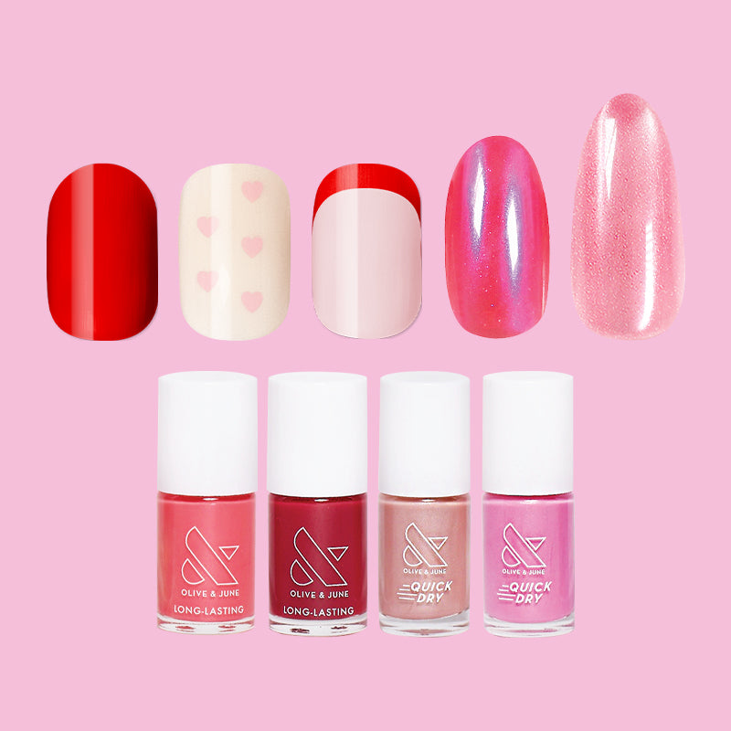 Valentine’s Day Polish & Press-On Set、mySite、solidvoid