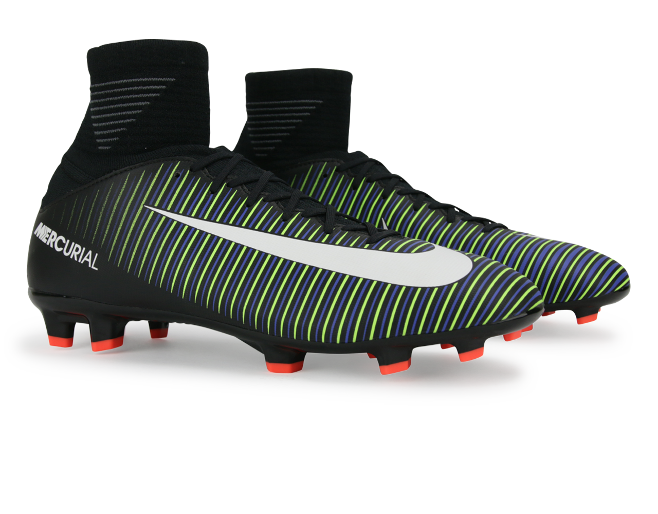 Nike Kids Mercurial Superfly V FG Black/White/Electric Green、mySite、noshort