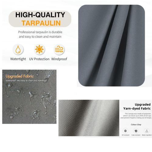 Replacement Canopy Top Cover Fabric for 13 x 10 Ft Outdoor Patio Retractable Pergola Sun-shelter Canopy、、eastwooduniform