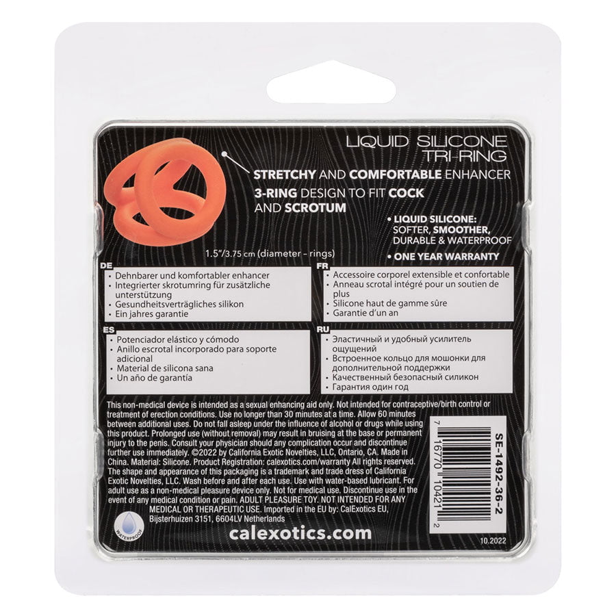 Alpha Liquid Silicone Tri-Ring Erection Enhancer Orange、mySite、bottomscart
