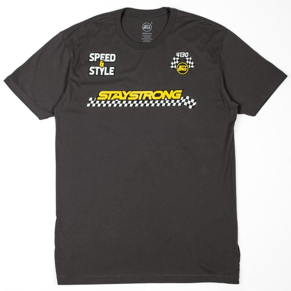  Stay Strong Speed & Style T-Shirt - Asphalt、mySite、merchandisen