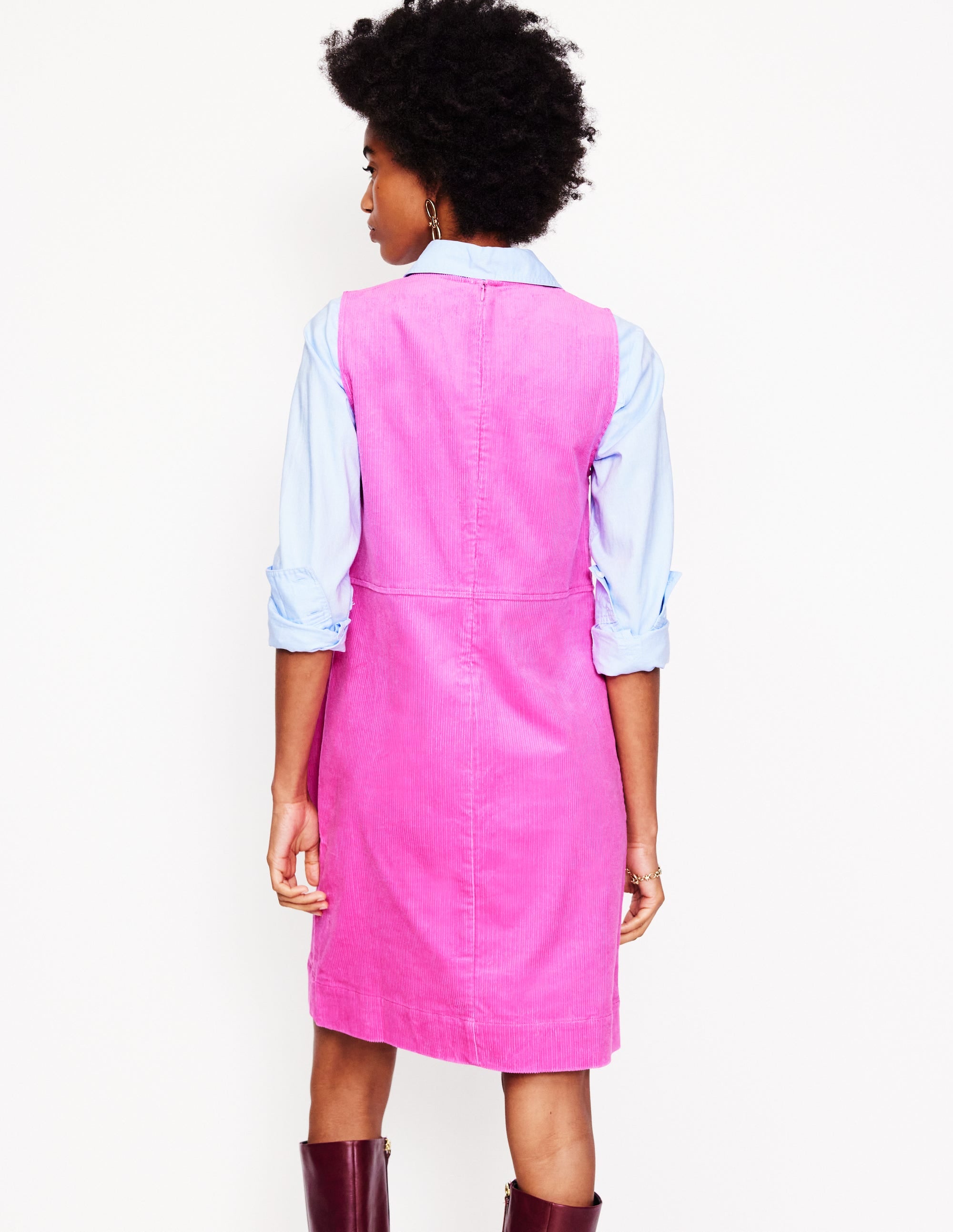  Pia Cord Shift Dress-Phlox Pink、mySite、ashleygrahame