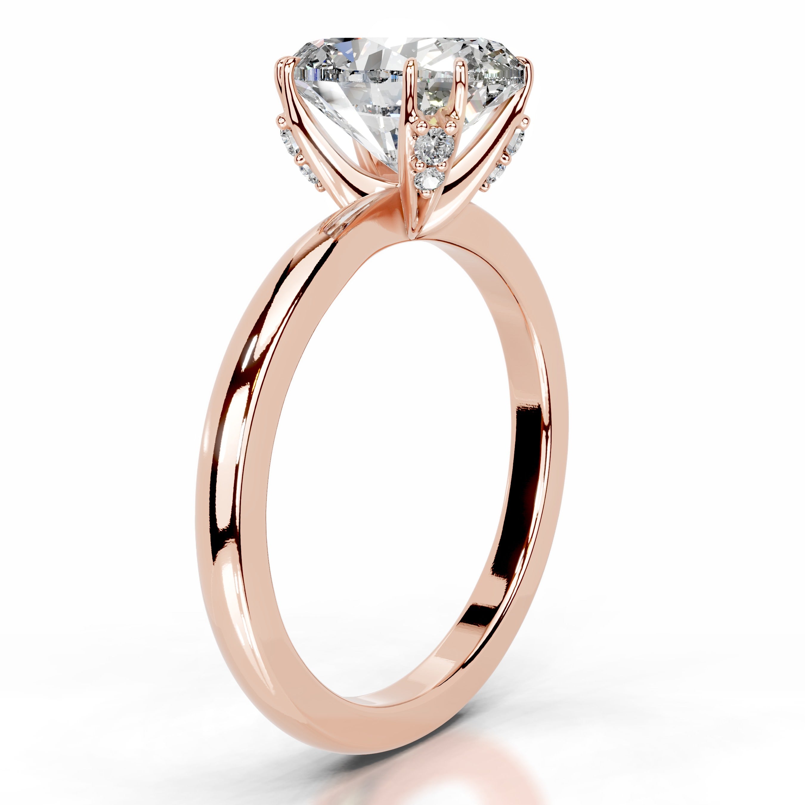 Ballina Diamond Engagement Ring - 14K Rose Gold、mySite、hinf8tx79