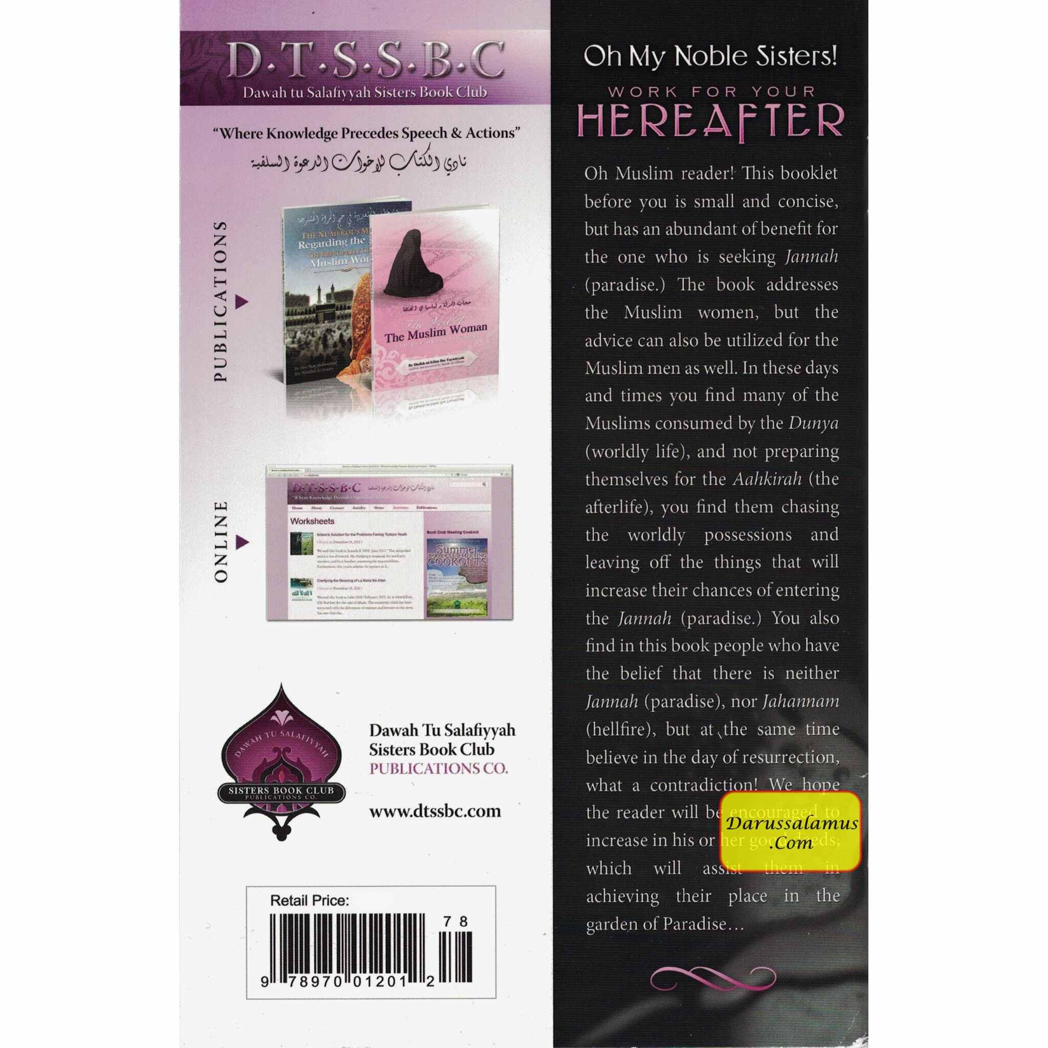 Oh My Noble Sisters Work For Your Hereafter By Umm Ahmed Salwaa Subki、mySite、topwebapps