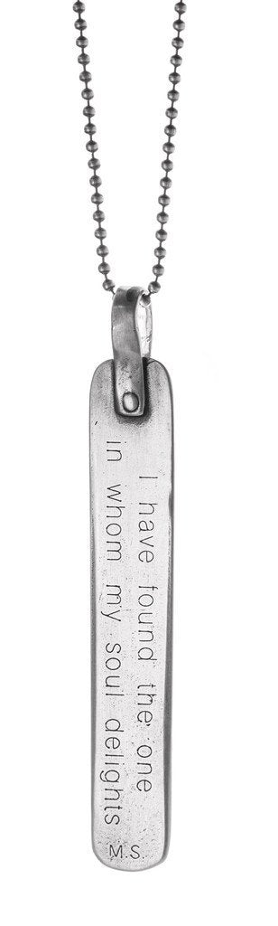 I Have Found the One in Whom My Soul Delights Necklace By Marla Studio - Sterling Silver、mySite、topwebapps