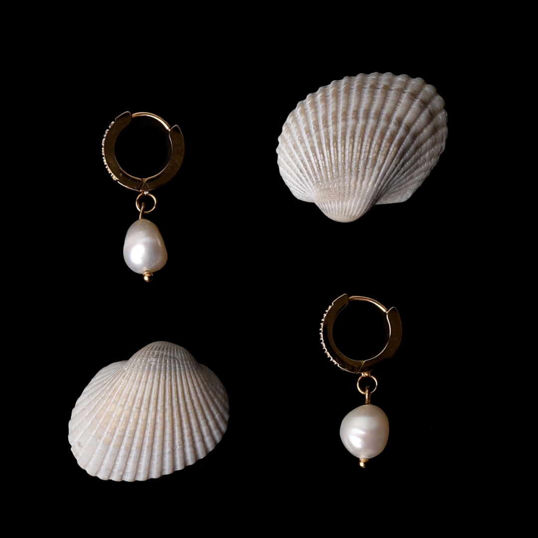 Freshwater Pearl Hoop Earrings、mySite、hinf8tx79