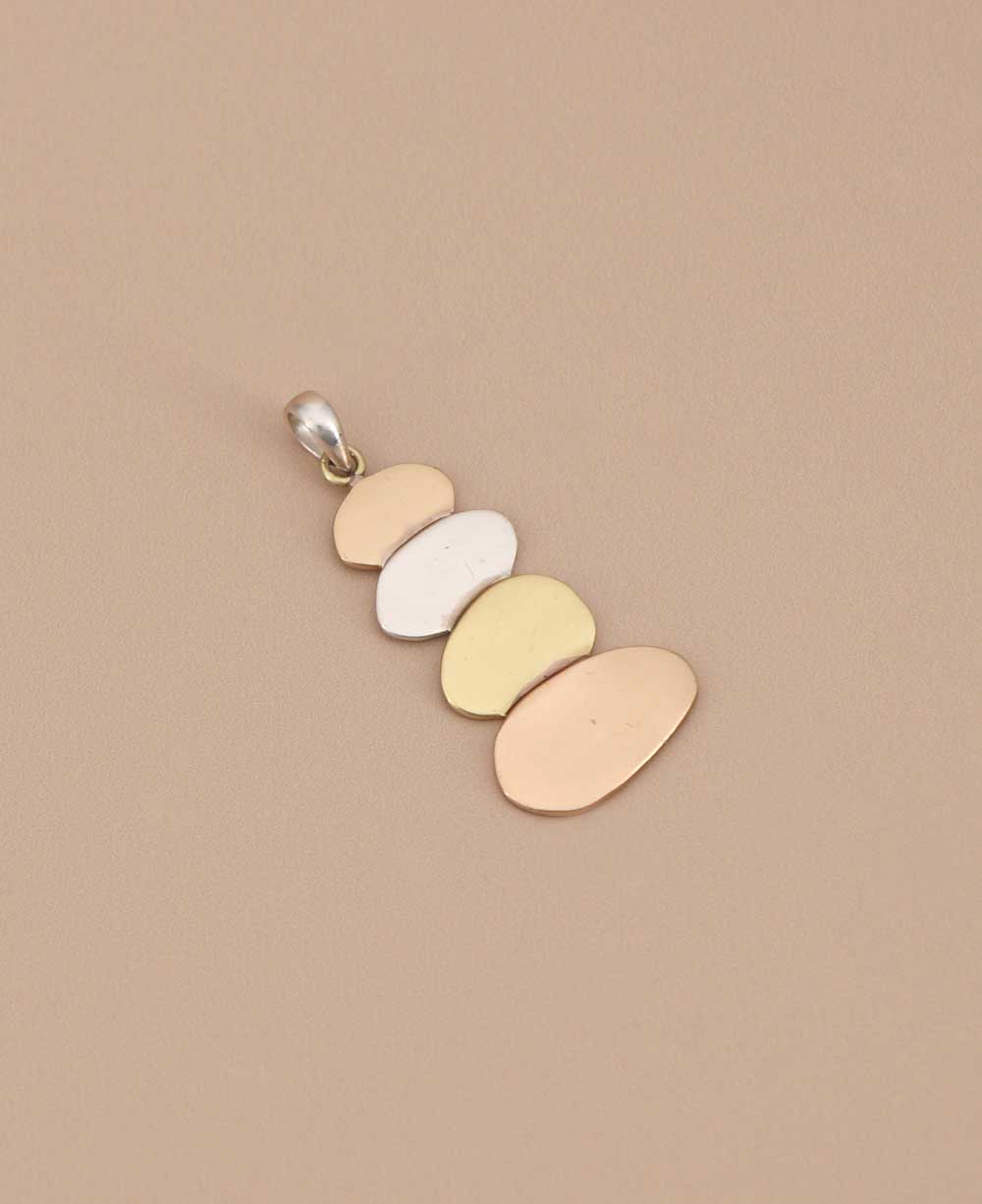 Mixed Metal Cairn Pendant: A Symbol of Guidance and Balance、mySite、topwebapps