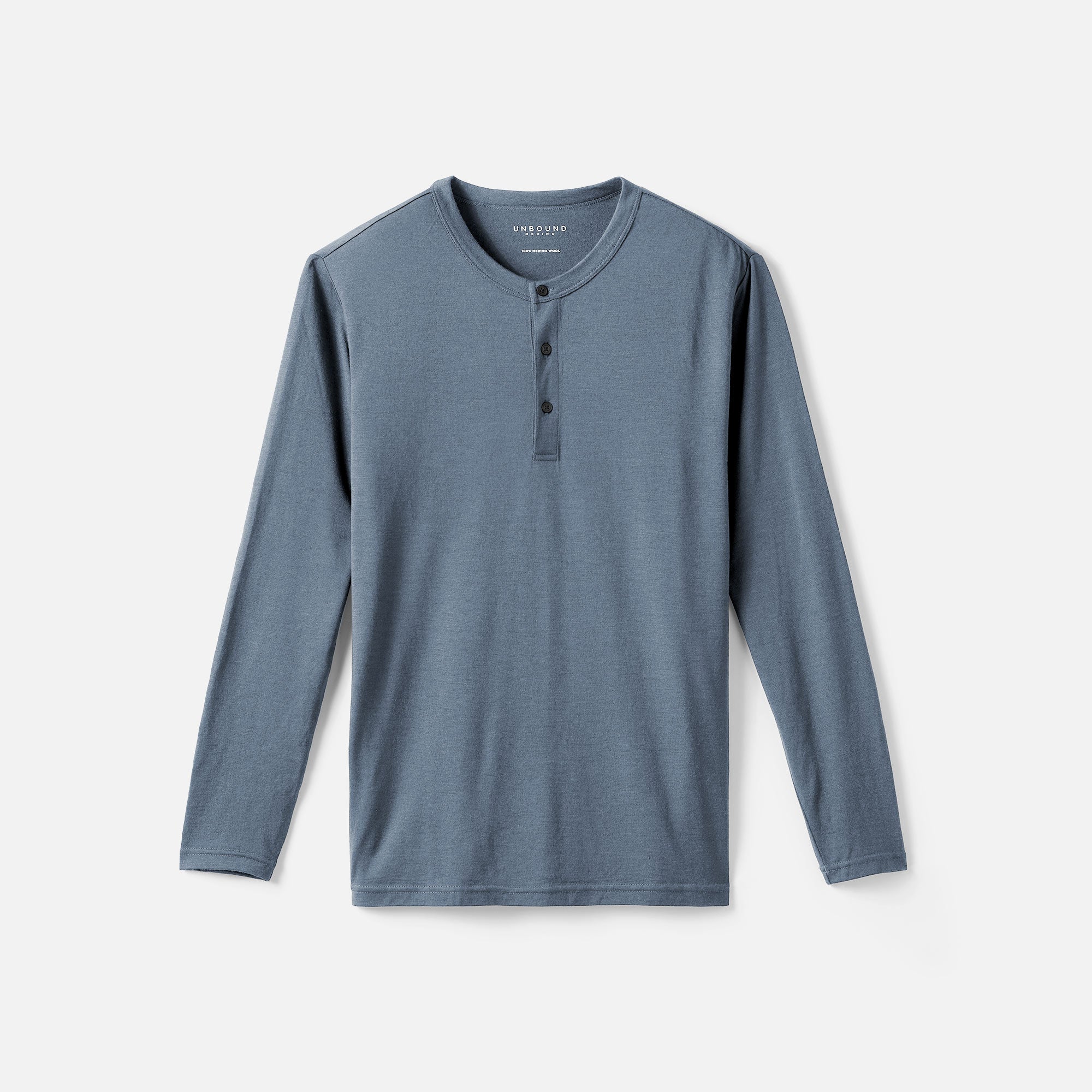 Men's Long Sleeve Merino Henley、mySite、noshort