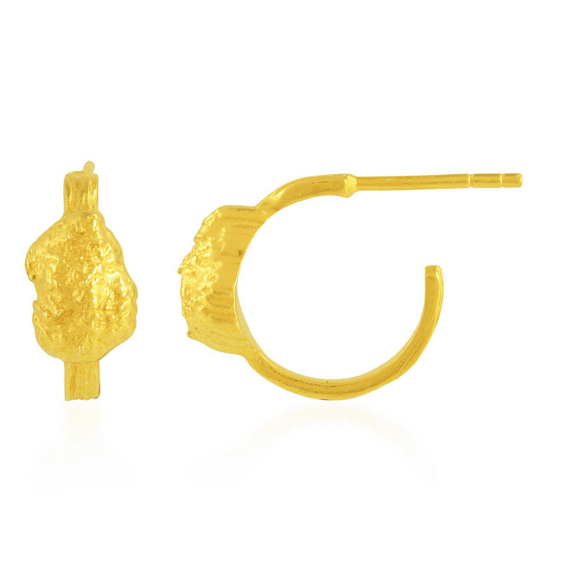 Solid Nugget Earrings | 14K Gold Plated、mySite、camillekostekn