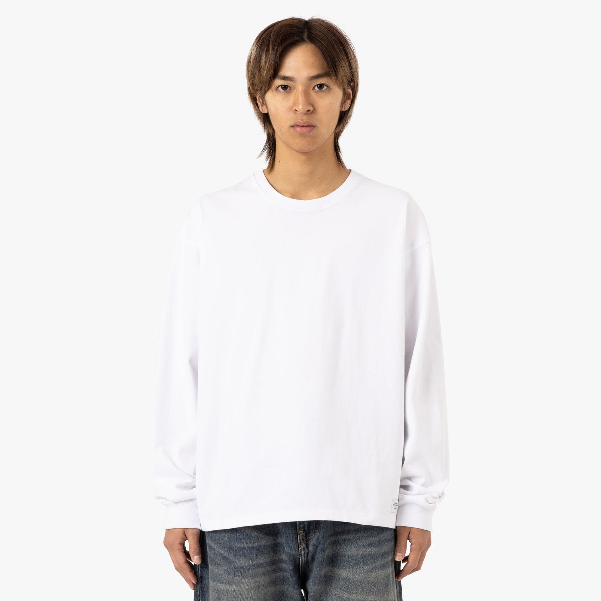  Saturdays NYC Max Weight Longsleeve T-Shirt / White、mySite、merchandisen
