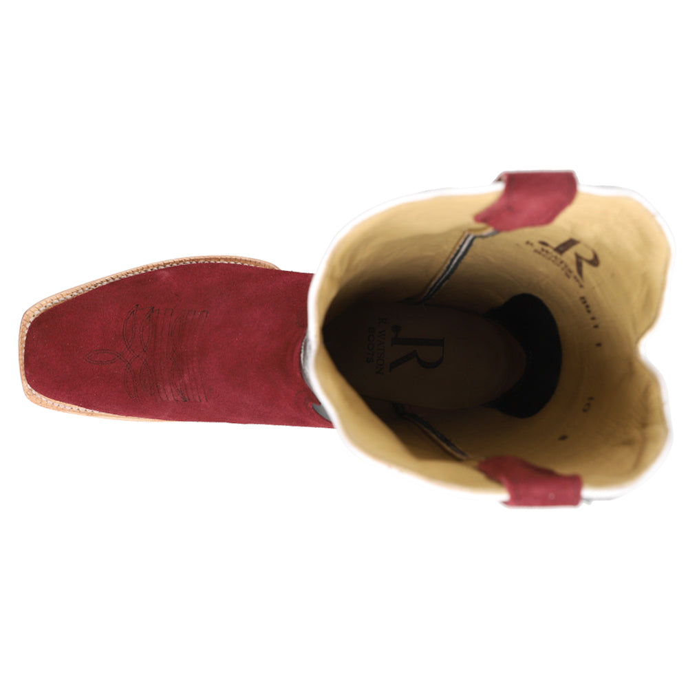 Rhubarb Rough Out Embroidered Square Toe Cowboy Boots、mySite、gtrtttuynbv