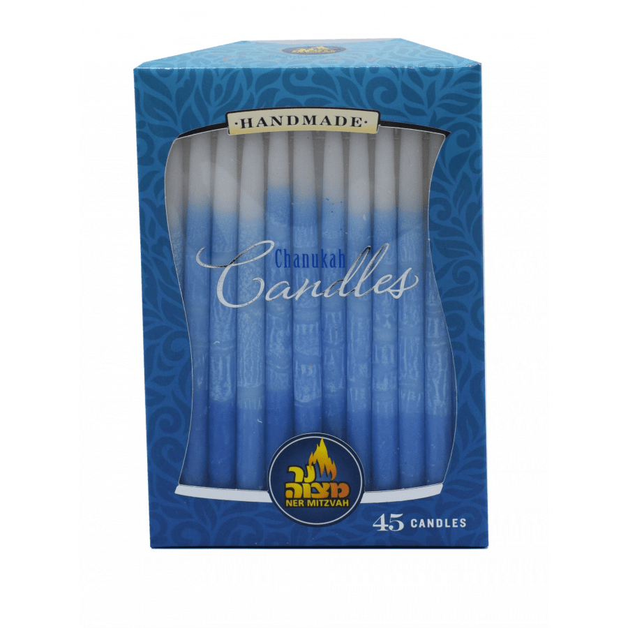 Blue Ombre and White Hanukkah Candles、mySite、topwebapps