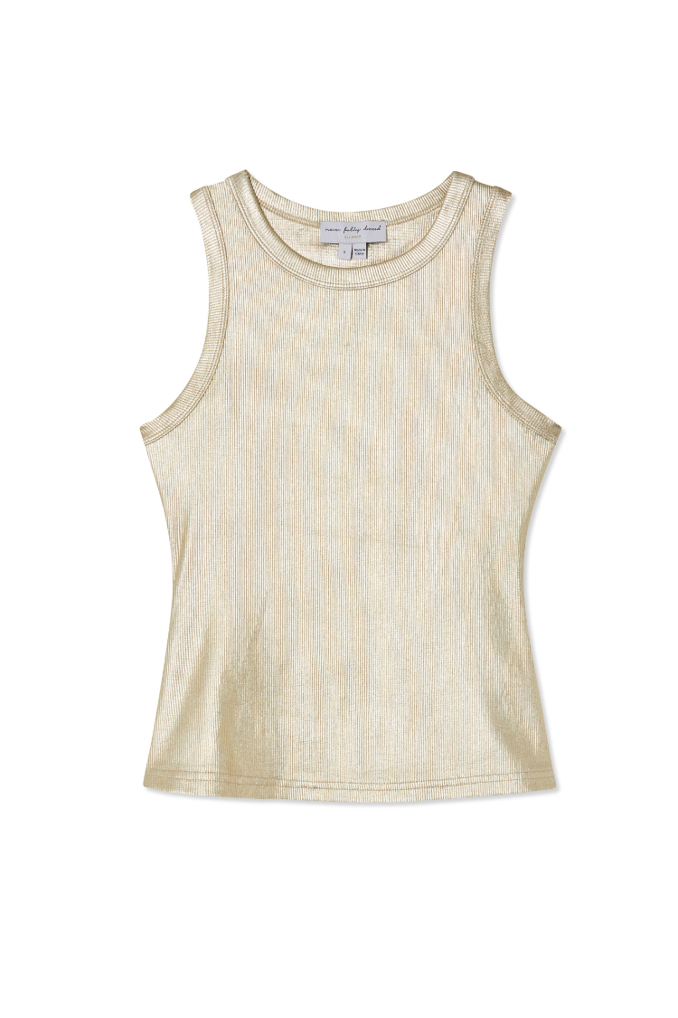 Gold Ribbed Tank Top、mySite、solidvoid