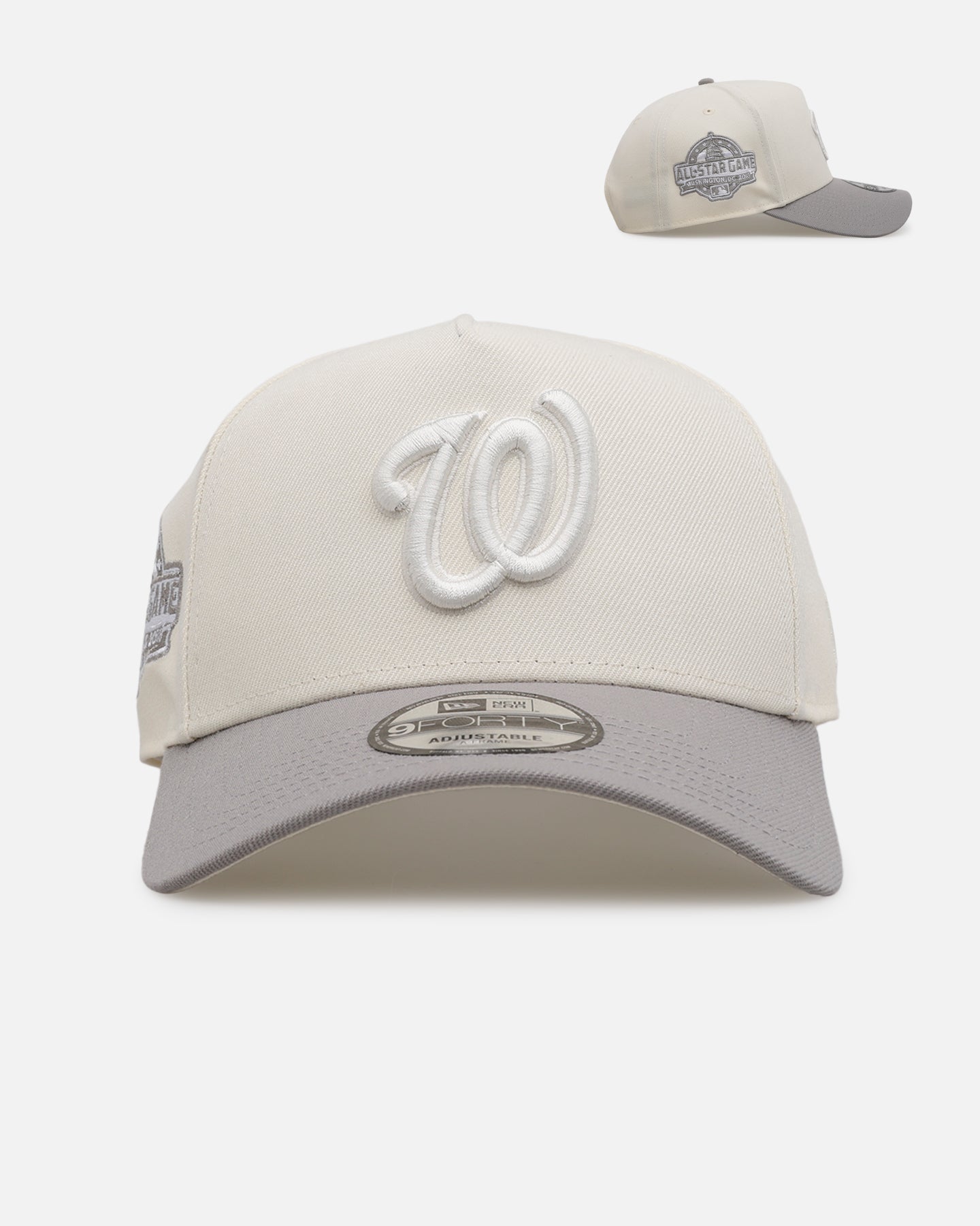 New Era Washington Nationals 'Too Clean' 9FORTY A-Frame Snapback Chrome、mySite、zt4zffjzw