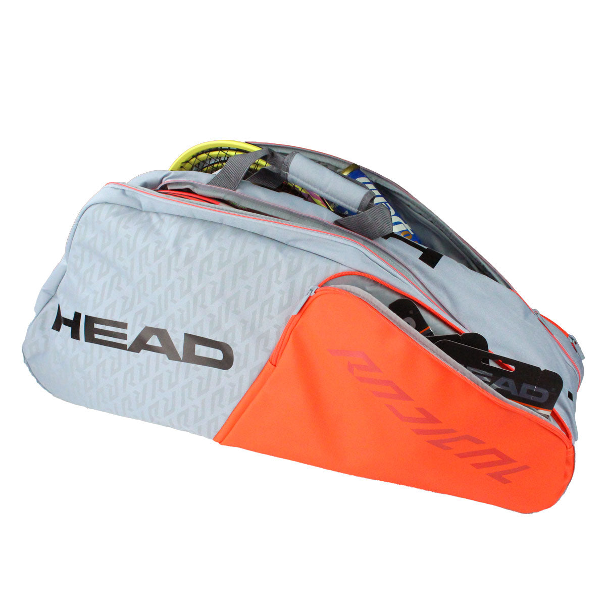 Head Radical Supercombi 9 Pack Racquet Bag (Grey/Orange)
