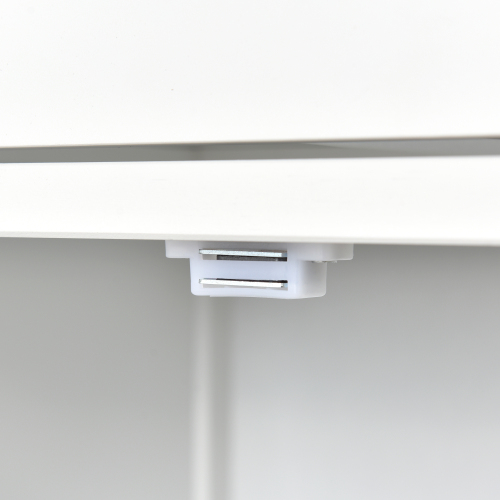 Kitchen Island Cart with Solid Wood Top and Locking Wheels,54.3 Inch Width,4 Door Cabinet and Two Drawers,Spice Rack, Towel Rack (White)、、casual