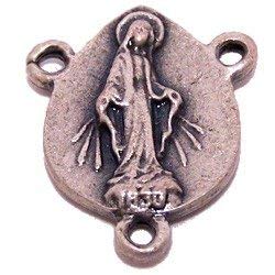 Miraculous medal center with Vatican seal - O.L. Grace - Pewter (1.6 cm-0.62)、mySite、topwebapps
