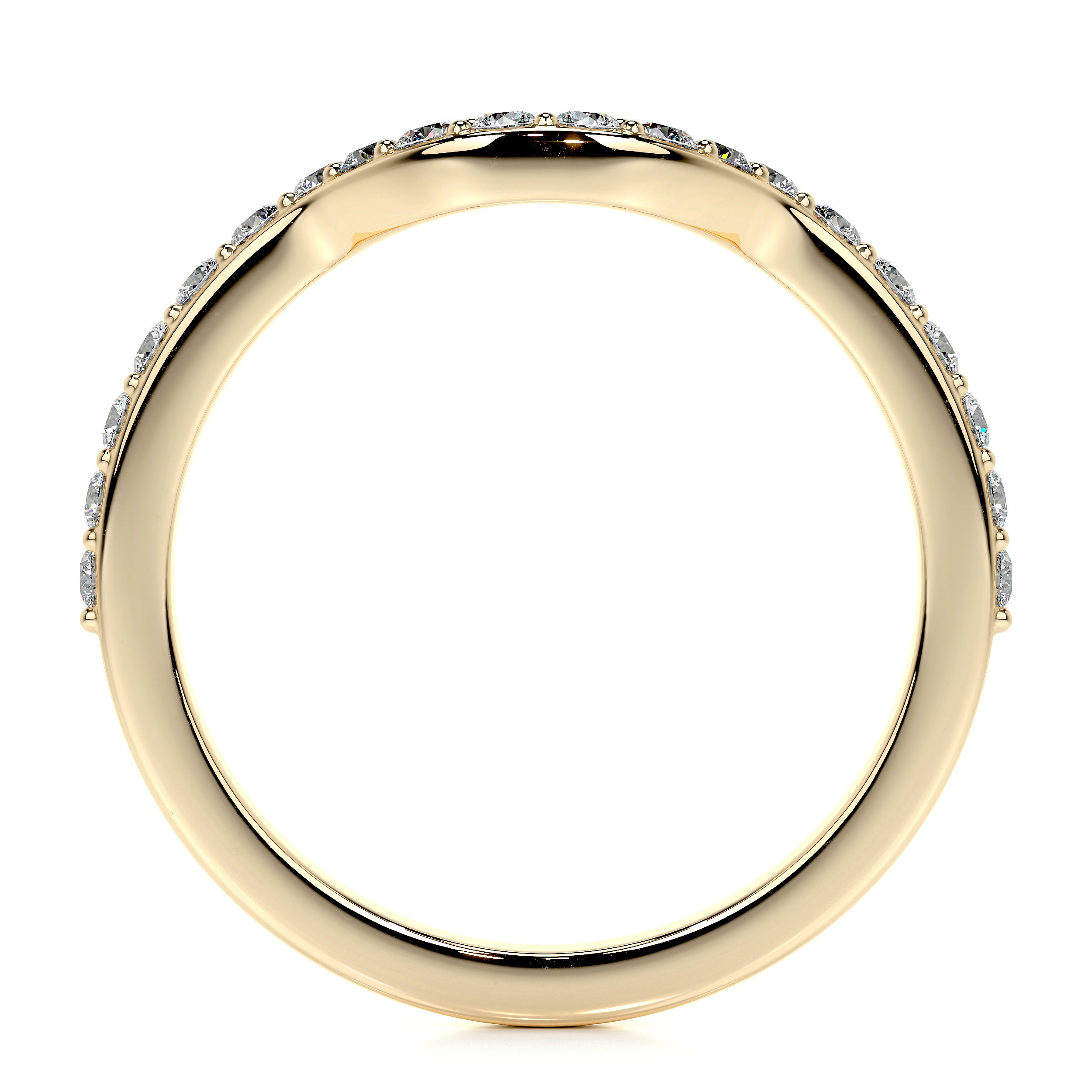 Nina Lab Grown Diamond Wedding Ring (0.2 Carat) -18K Yellow Gold、mySite、hinf8tx79