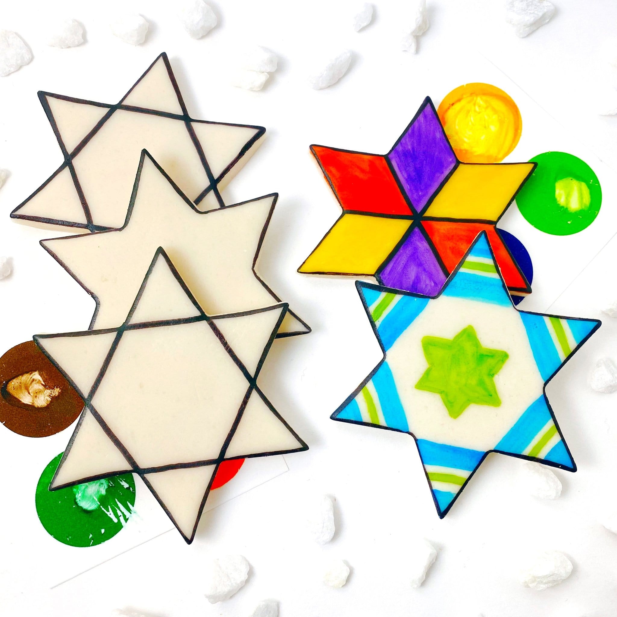 Marzipan Paint-Your-Own Stars of David、mySite、topwebapps