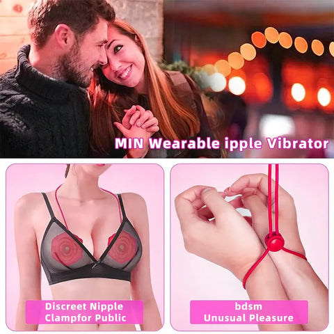 Rose Silicone Nipple Teaser Vibrator