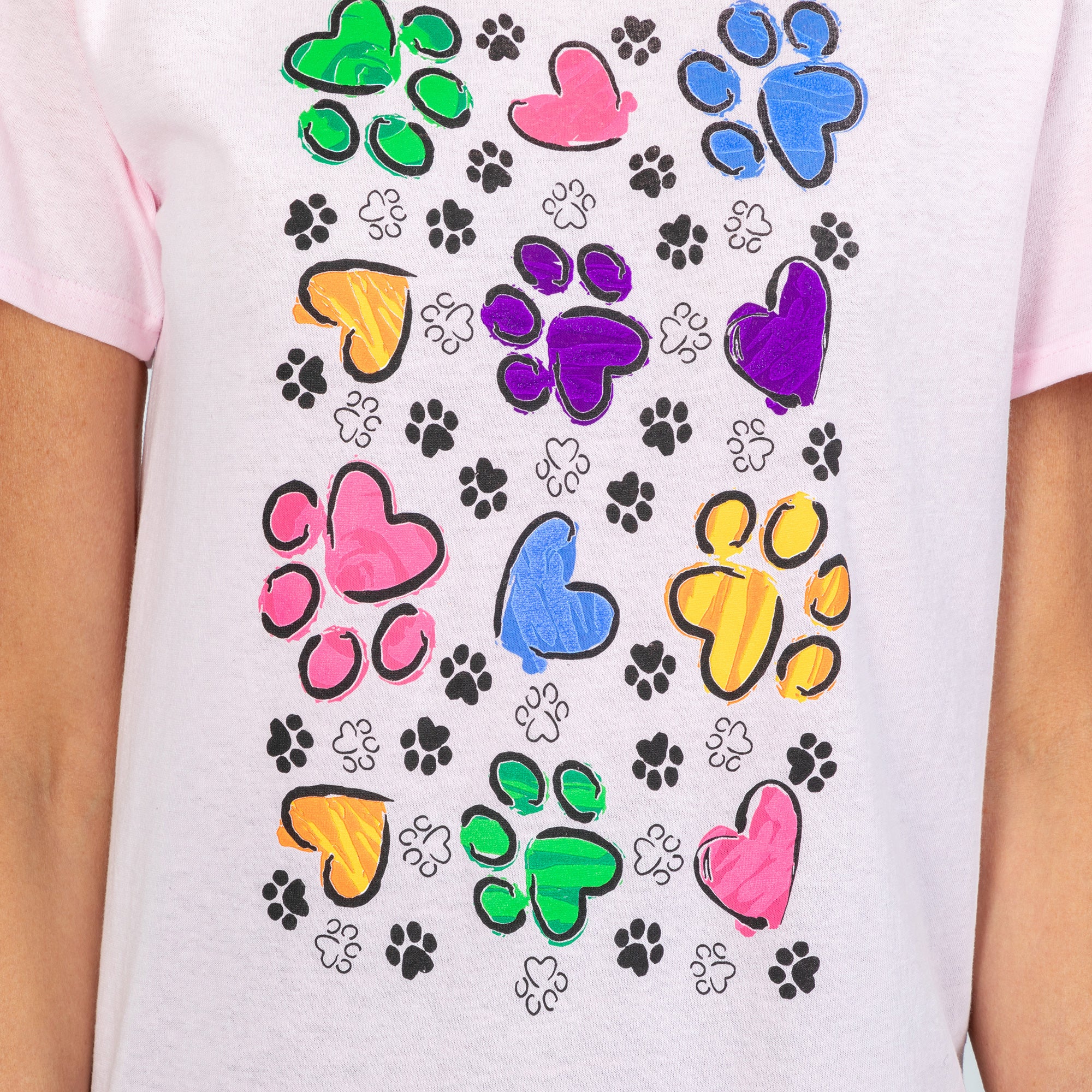 Paws & Hearts Splatter T-Shirt、mySite、camillekostekn