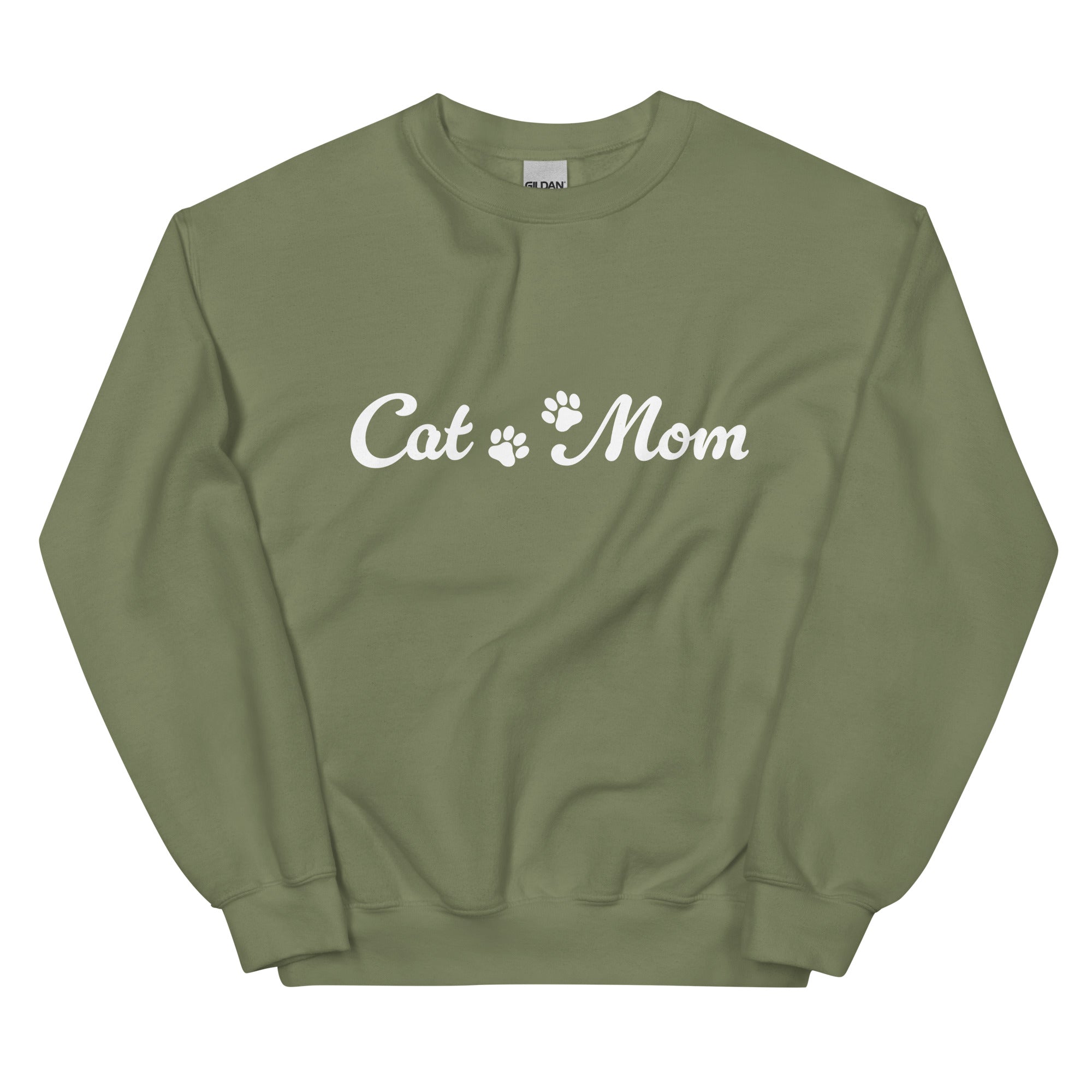 Paw Print Cat Mom Crewneck Sweatshirt、mySite、camillekostekn