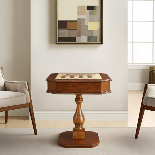 Galini White Finish Game Table、、casual