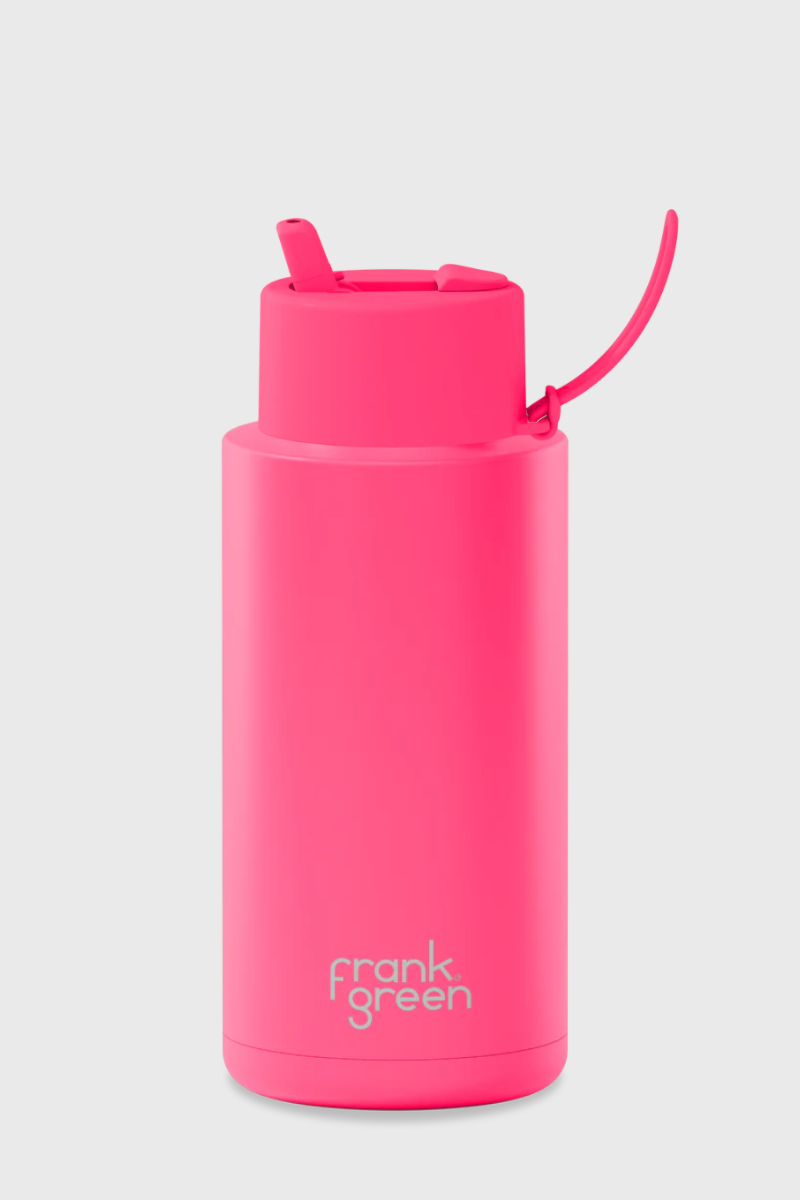 Frank Green Reusable Bottle 34oz- Neon Pink、mySite、hinf8tx79