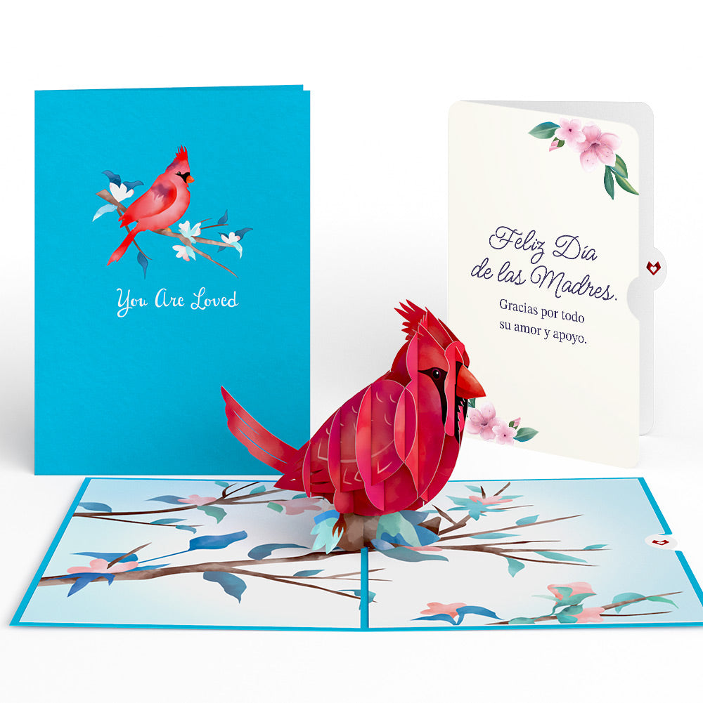 Love Cardinal Mother's Day Pop-Up Card and Sentiment Set for Spanish Mom、mySite、solidvoid