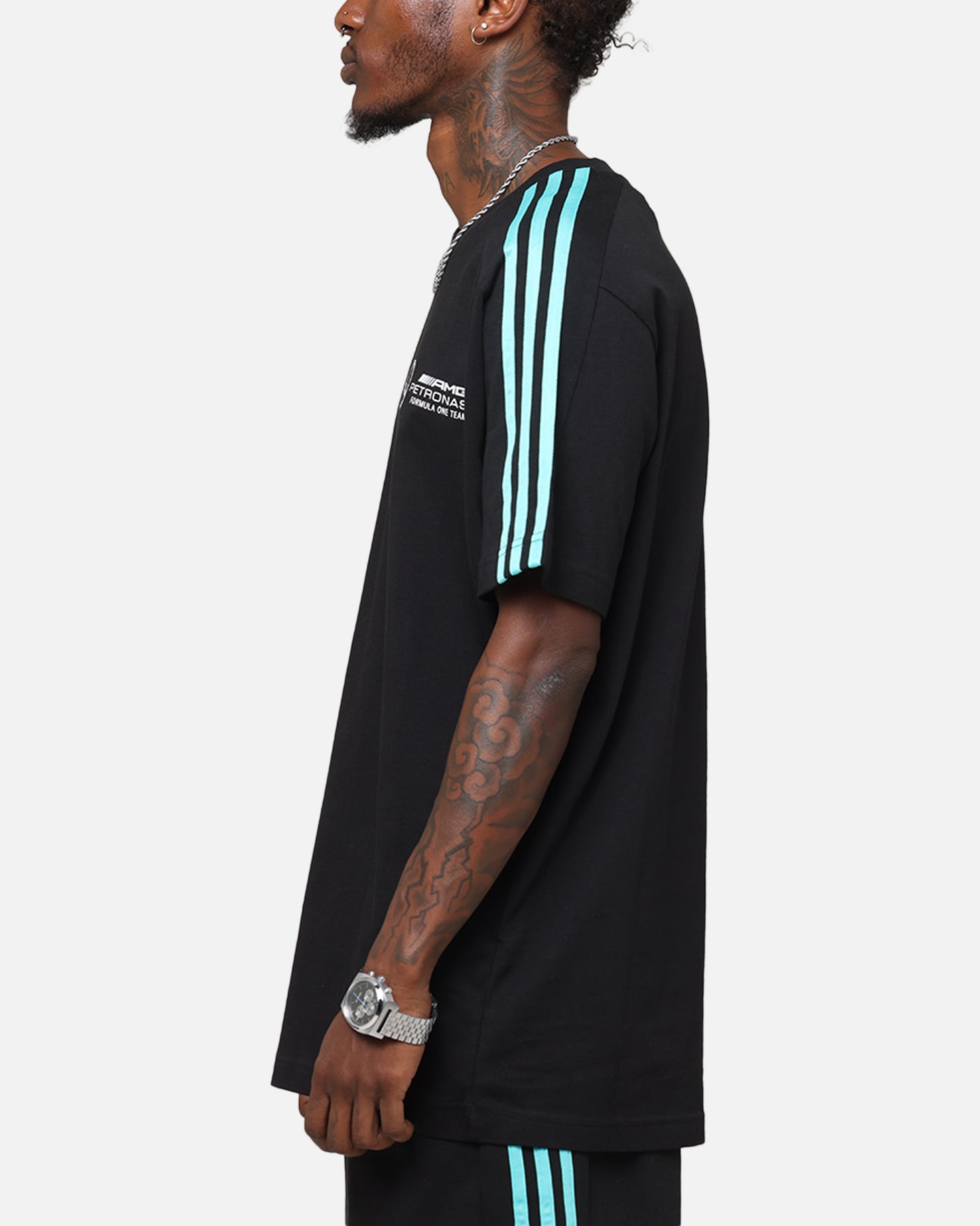 adidas x Mercedes-AMG PETRONAS Formula One F1 DNA T-Shirt Black/White、mySite、zt4zffjzw