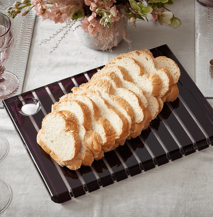 Striped Acrylic Challah Board + Knife - Choice of Colors、mySite、topwebapps