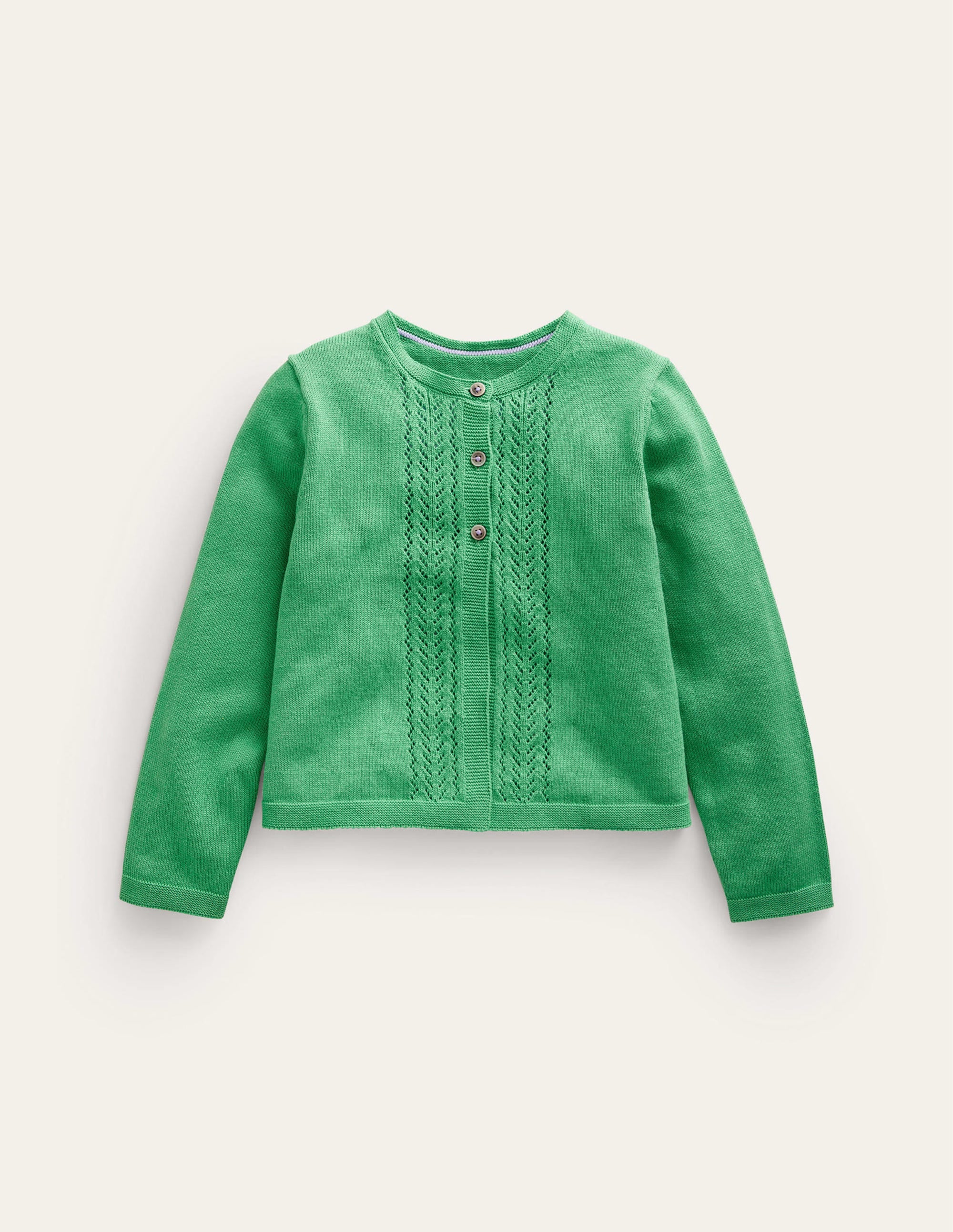  Pointelle Cotton Cardigan-Aloe Green、mySite、ashleygrahame