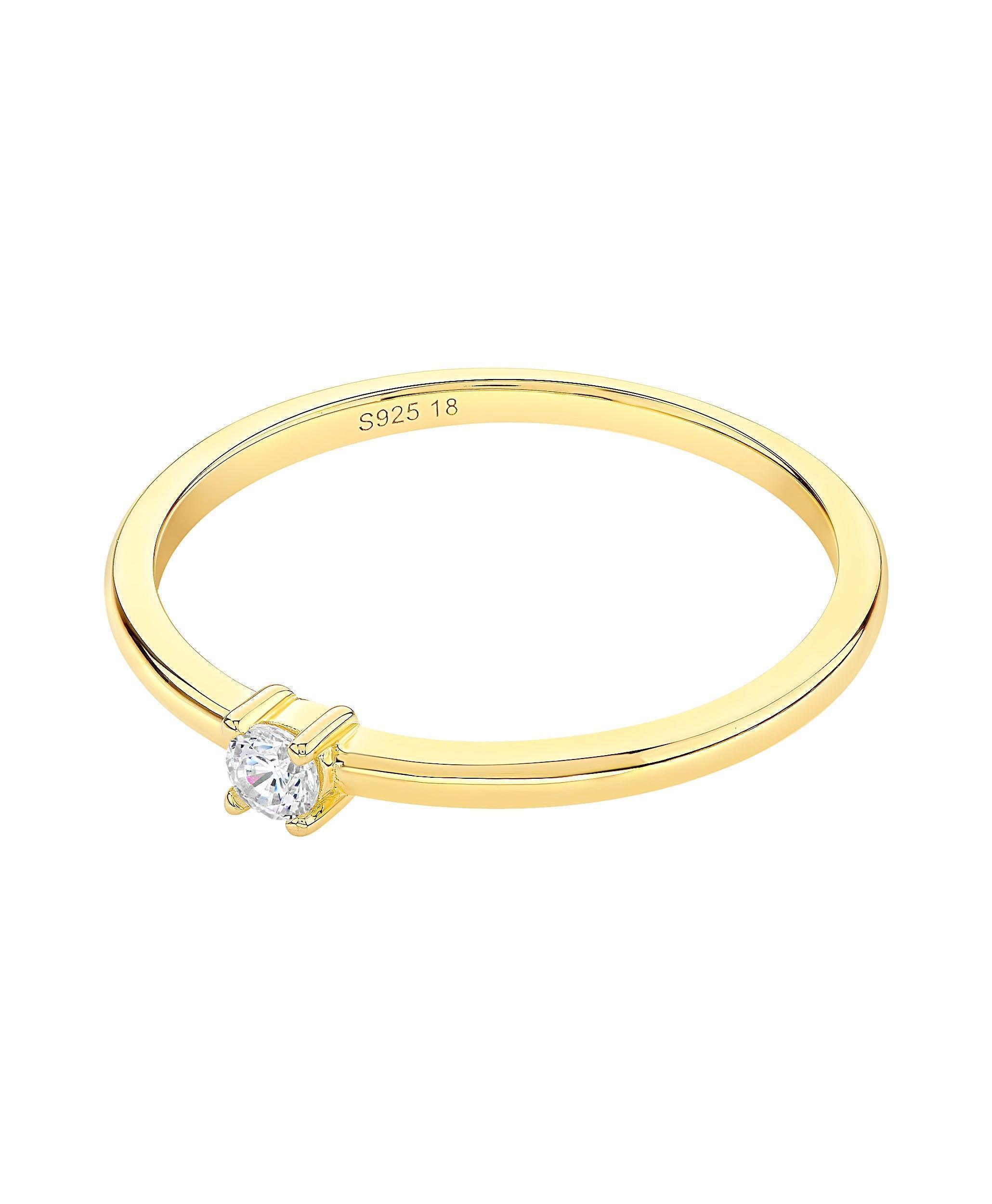 Rosa Ring White 18ct Gold Plated、mySite、botmansion