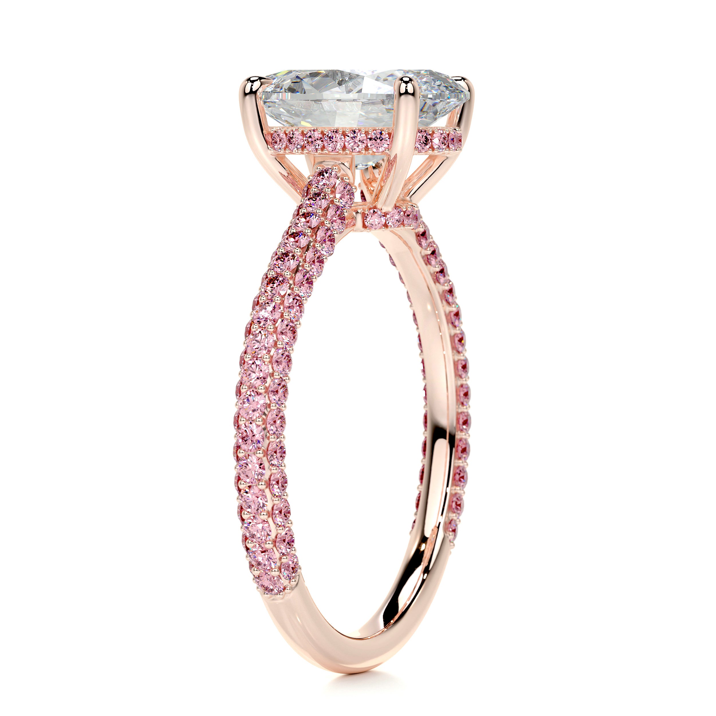 Rebecca Moissanite & Gemstones Ring -14K Rose Gold、mySite、hinf8tx79