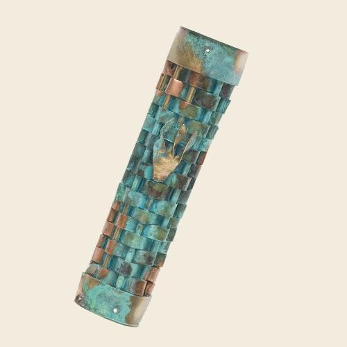 Woven Copper Mezuzah by Gary Rosenthal - (Choice of Colors)、mySite、topwebapps