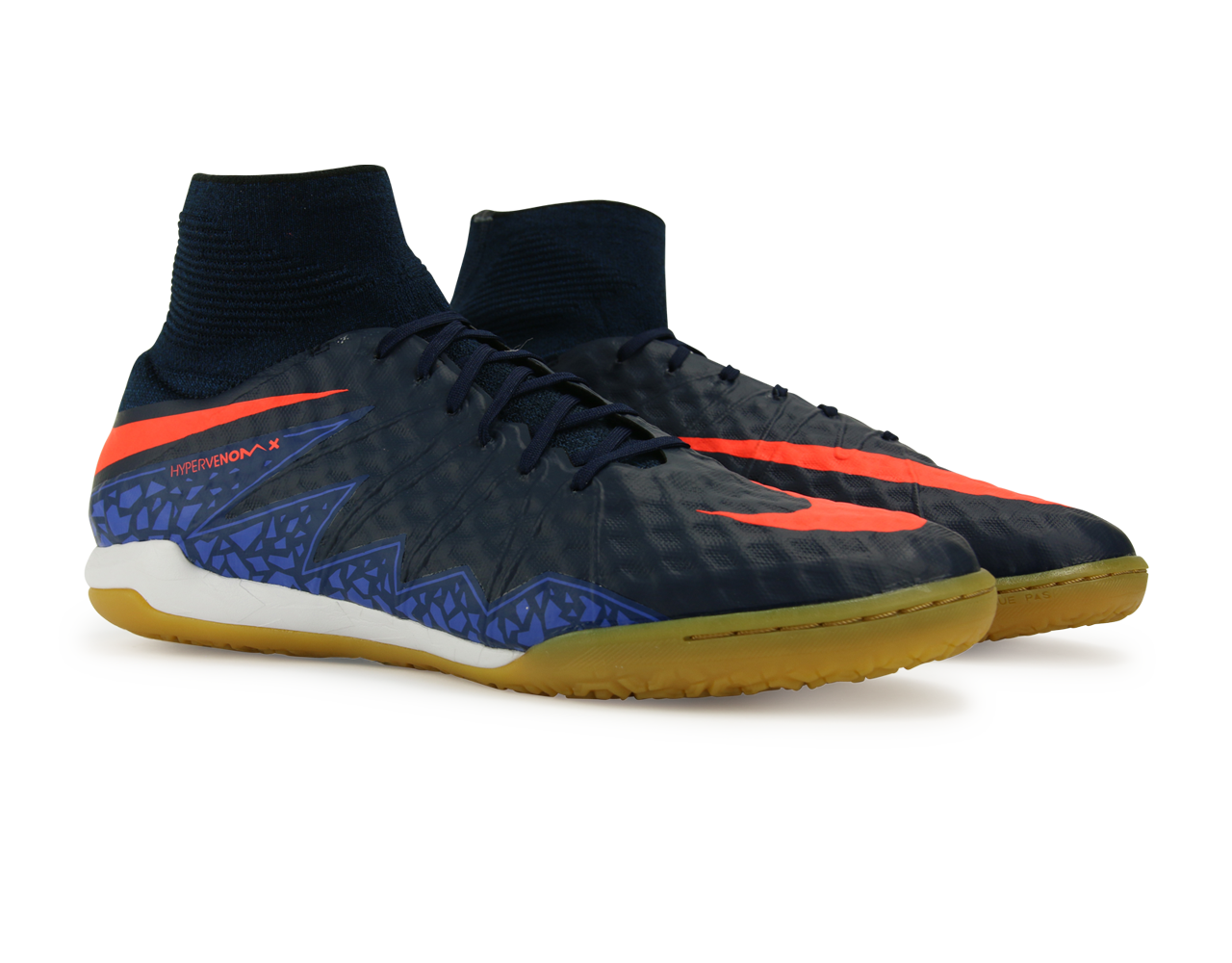Nike Men's HypervenomX Proximo Indoor Soccer Shoes Obsidian/Total Crimson/Coastal Blue、mySite、bottomscart
