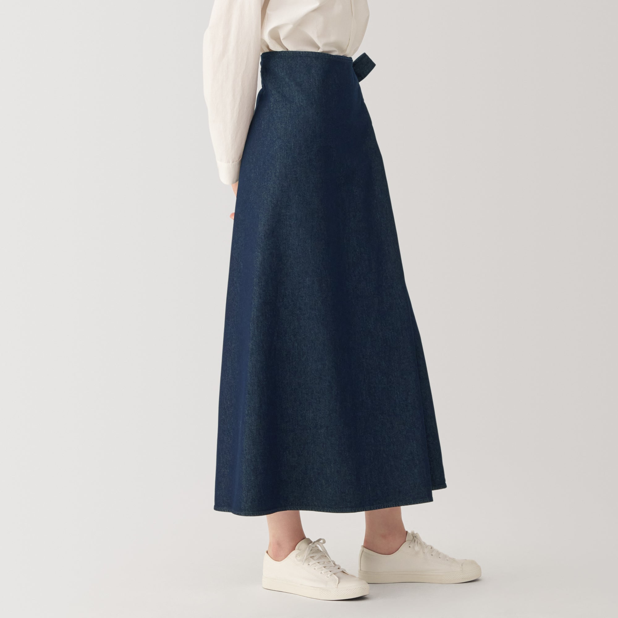  Labo Women's Washi Blend Denim Wrap-Around Skirt、mySite、sugarbowlscore