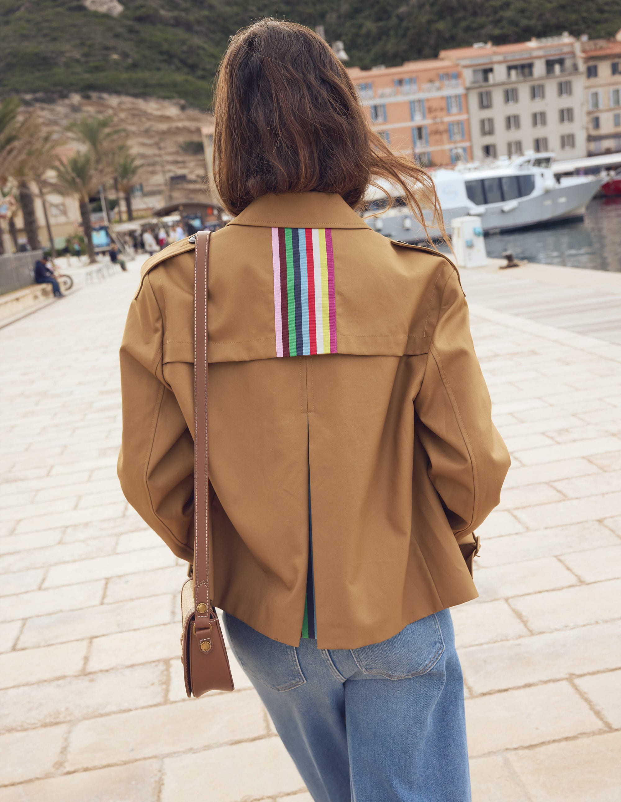  Mayfair Cropped Trench-Hazelnut Brown、mySite、ashleygrahame