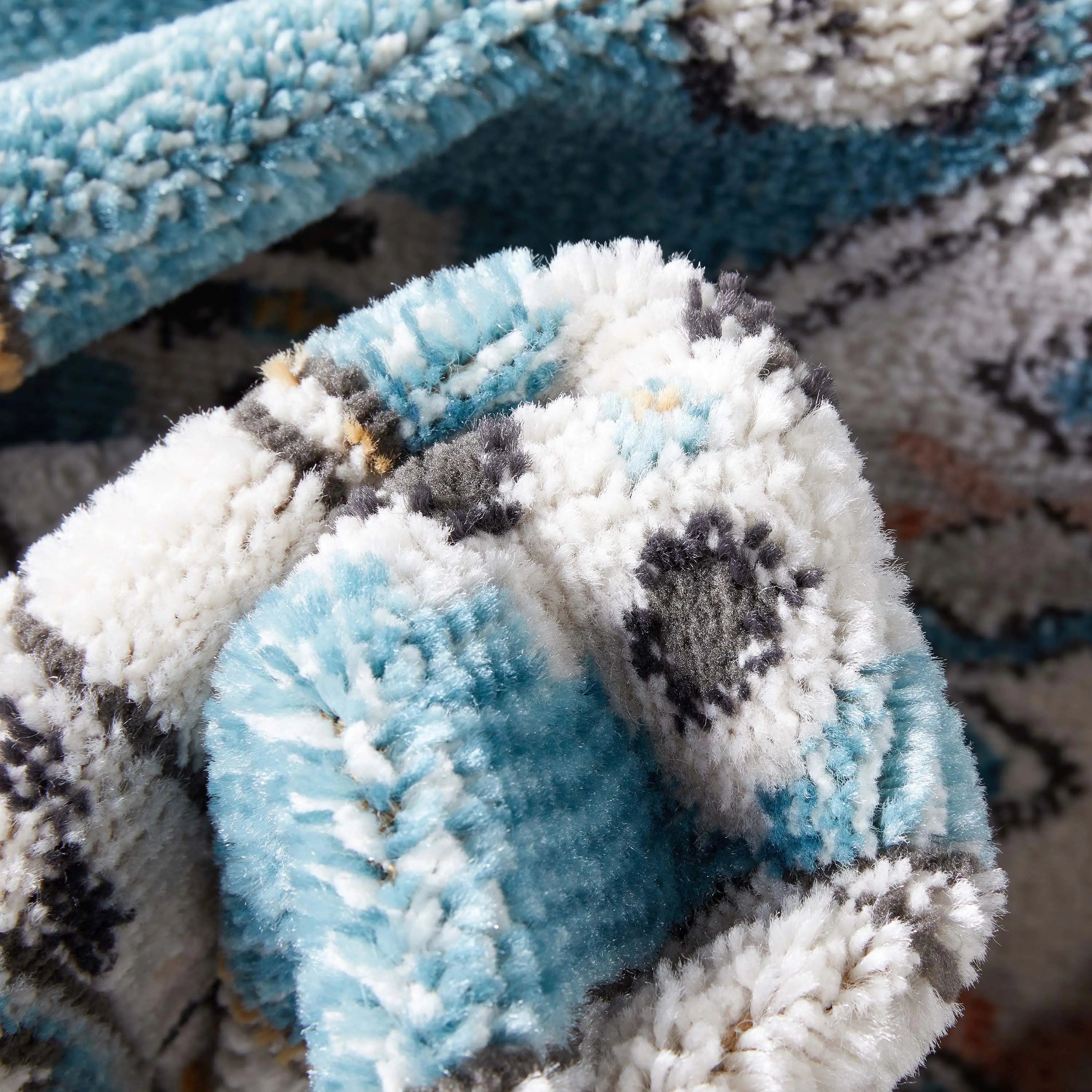 Jane Vintage Bohemian Aztec Tribal Blue Rug、mySite、gigharbornorthrealestate