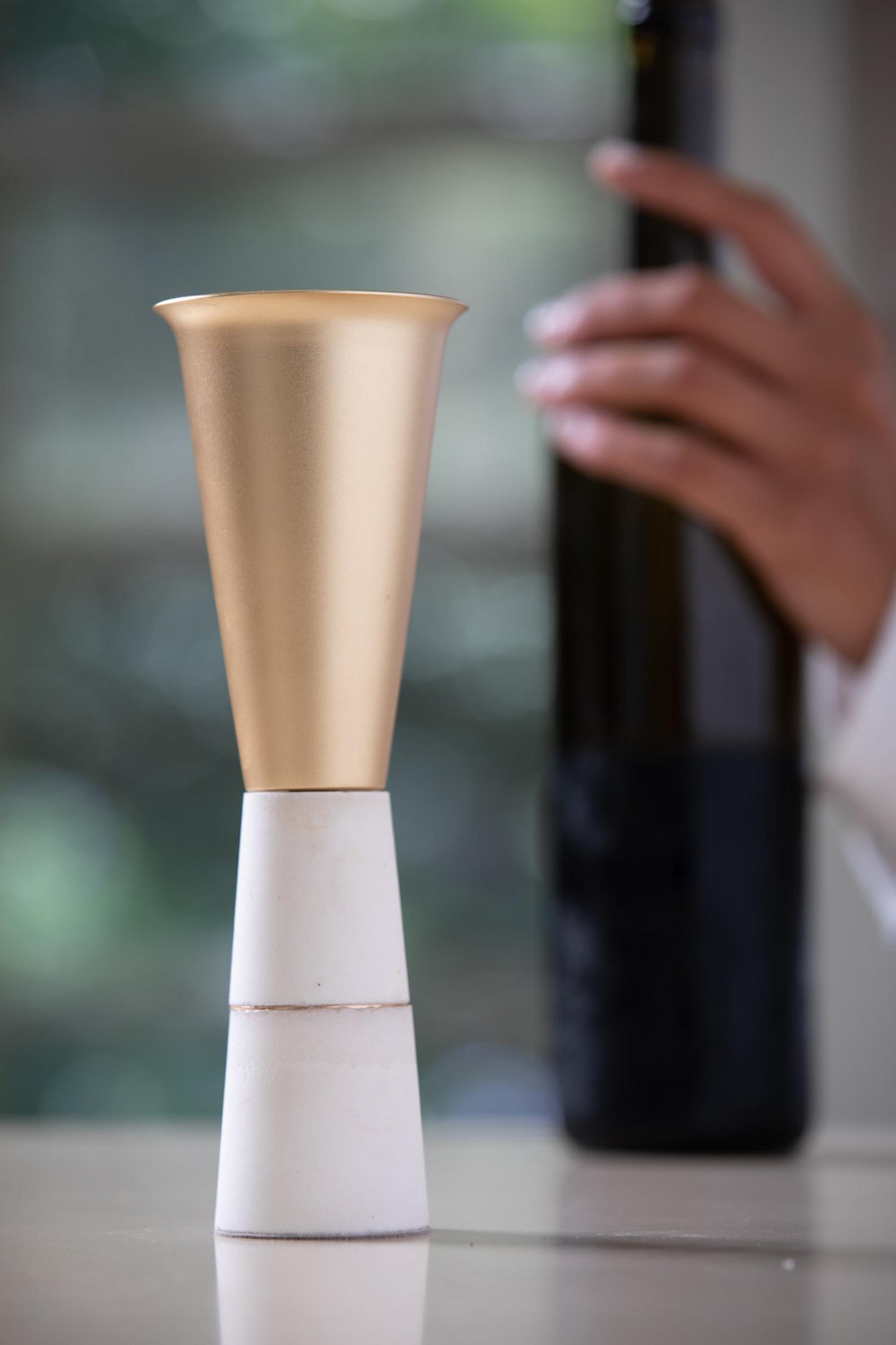 Oshia Kiddush Cup by SaltwareDesign - Gold、mySite、topwebapps